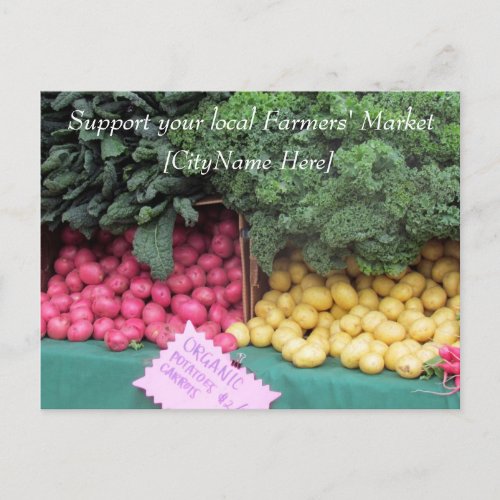 Postcard _ Support Farmers Market _ Potatoes