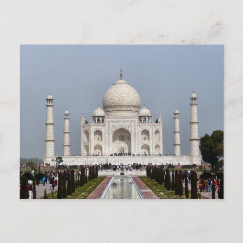 Postcard Taj Mahal Agra India