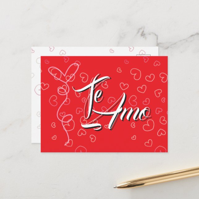 Postcard - Te Amo (Front/Back In Situ)