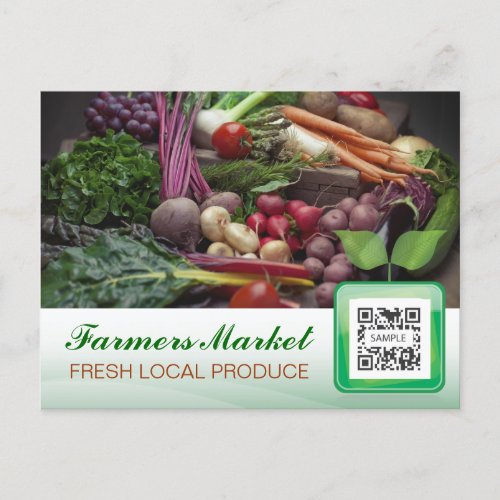 Postcard Template Farmers Market