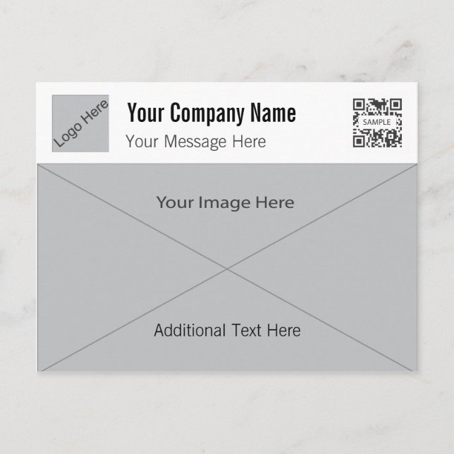 Postcard Template Generic Gray 1 (Front)