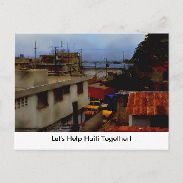Postcard Template - Let's Help Haiti Together! (Front)