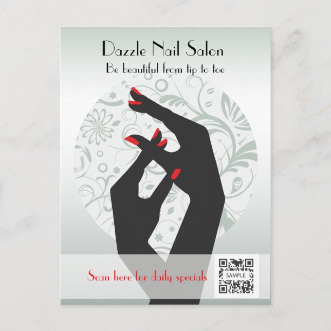 Postcard Template Nail Salon (Front)