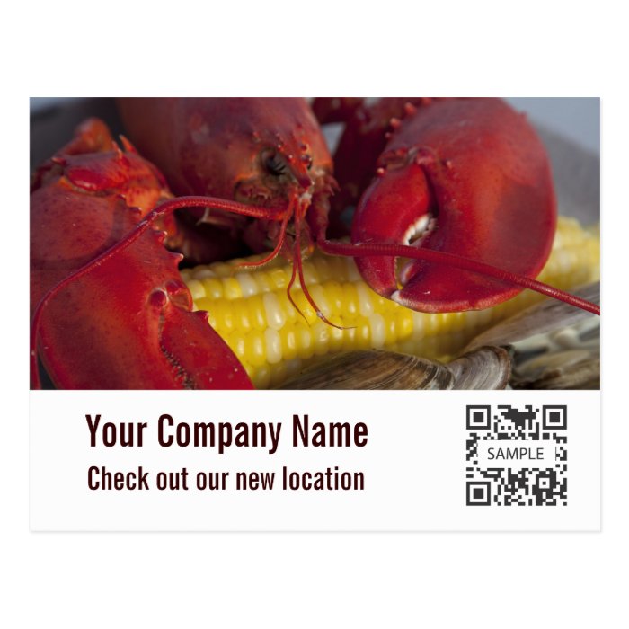 Postcard Template Photo Lobster