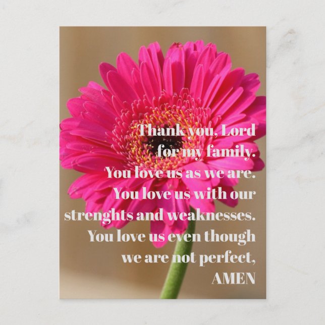 Postcard - Thank You Lord (Front)