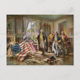 Postcard The Birth of Old Glory Percy Moran