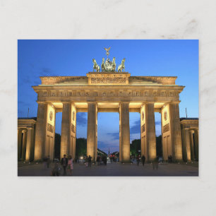 Postcard The Brandenburg Gate in Berlin, Germany