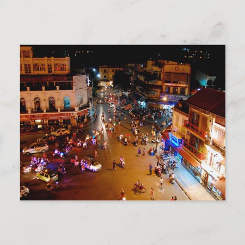 Postcard The Busy Hanoi Streets Vietnam