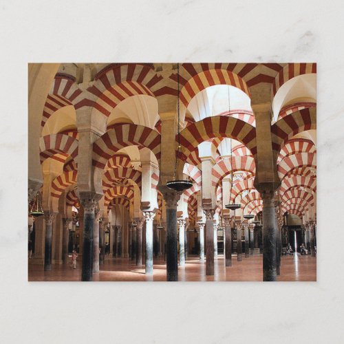Postcard The Great Mosque of Cordoba Hall Spain