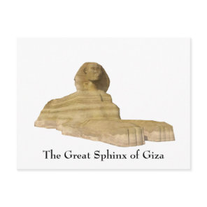 Postcard: The Great Sphinx of Giza Postcard