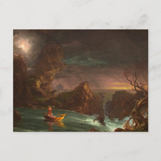 Postcard The Voyage of Life,  Manhood, Thomas Cole (Front)