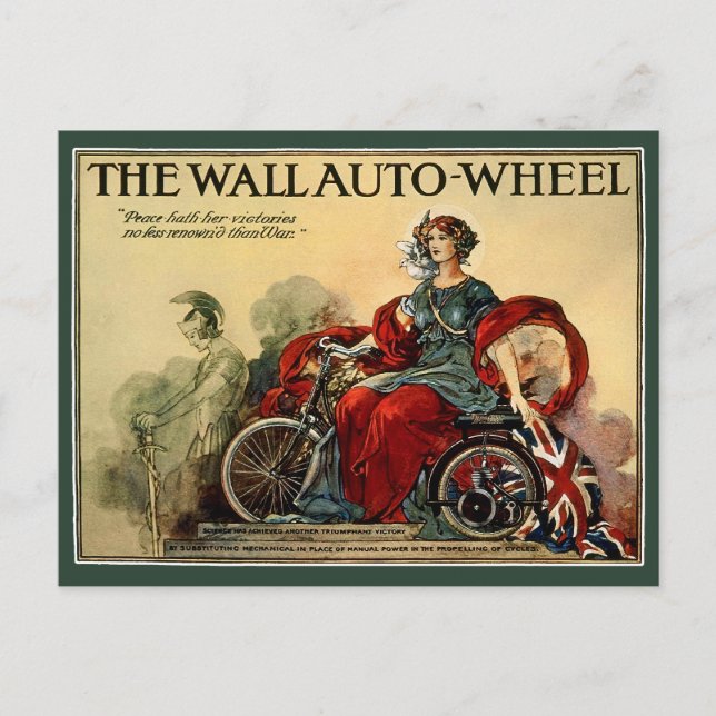 Postcard:  The Wall Auto Wheel Postcard (Front)