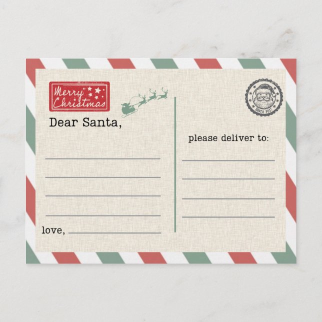 Postcard to Santa Claus (Back)