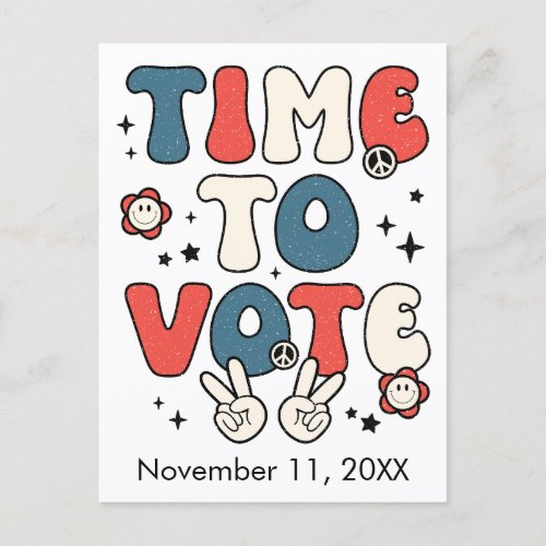 Postcard to Voters Time to Vote Reminder Postcard