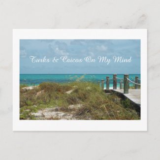 postcard/TURKS AND CAICOS ON MY MIND/SEASCAPE