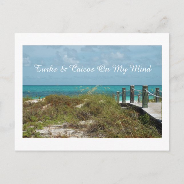 postcard/TURKS AND CAICOS ON MY MIND/SEASCAPE Postcard (Front)