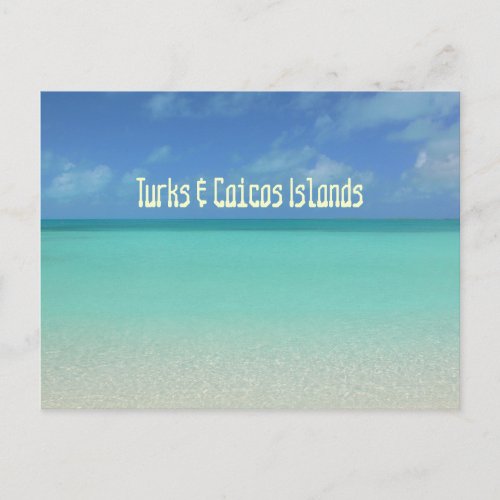 postcard TURKS  CAICOS ISLANDS Postcard