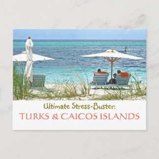 postcard, TURKS & CAICOS: ULTIMATE STRESS-BUSTER Postcard