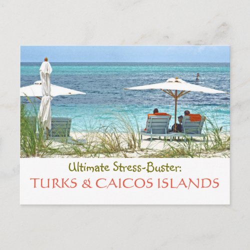 postcard TURKS  CAICOS  ULTIMATE STRESS_BUSTER Postcard