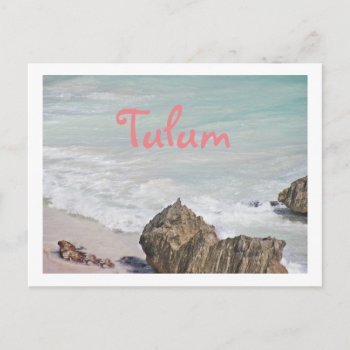 Postcard/ Turquoise Water Lapping At Beach/tulum Postcard by whatawonderfulworld at Zazzle
