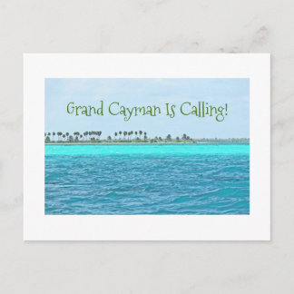 postcard/TURQUOISE WATER OF GRAND CAYMAN IS CALLIN Postcard