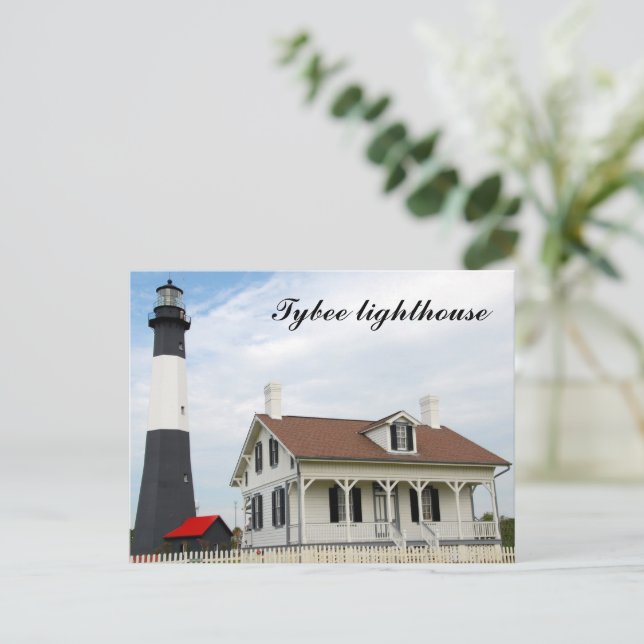 Postcard Tybee Island lighthouse (Standing Front)