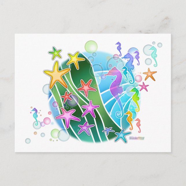 Postcard - Under The Sea Pop Art (Front)