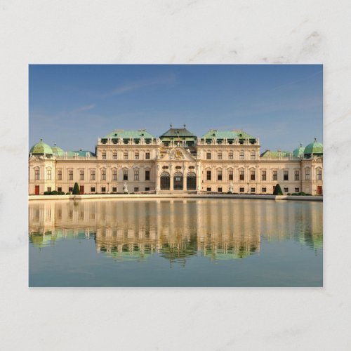 Postcard Upper Belvedere Vienna Austria