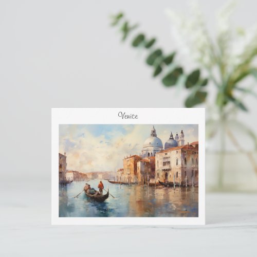 Postcard Venice Italy