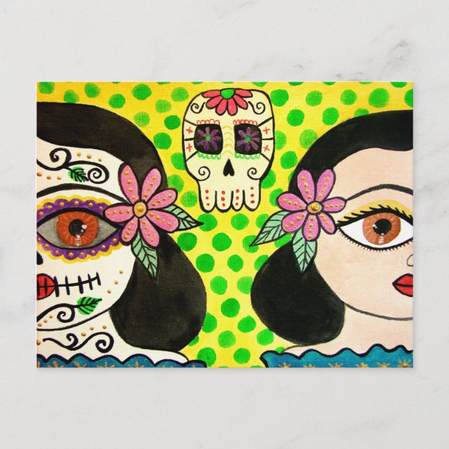 Postcard "Vida-Muerte" day of the dead (Front)