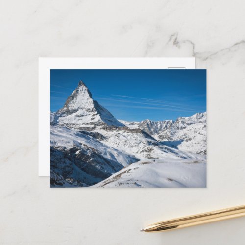 Postcard view of Matterhorn Switzerland