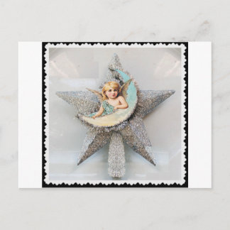 Postcard:  Vintage Angel Tree Topper Postcard