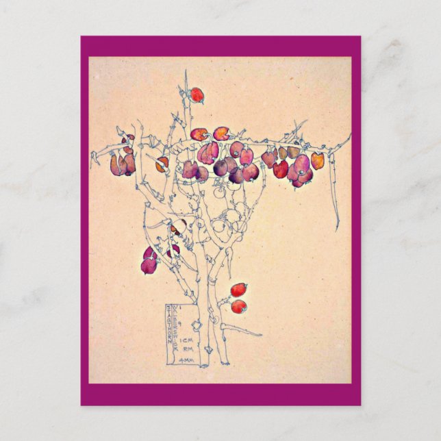 Postcard-Vintage Art-Charles Rennie Mackintosh 6 Postcard (Front)