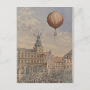 Postcard-Vintage Art-Hot Air Balloons 15 Postcard