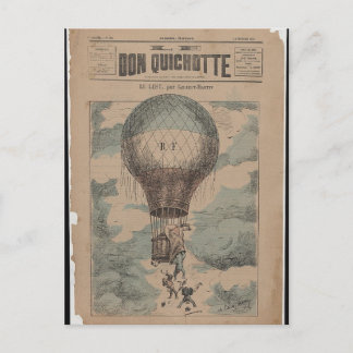 Postcard-Vintage Art-Hot Air Balloons 23 Postcard