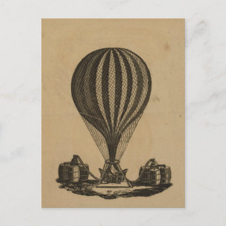 Postcard-Vintage Art-Hot Air Balloons 5 Postcard