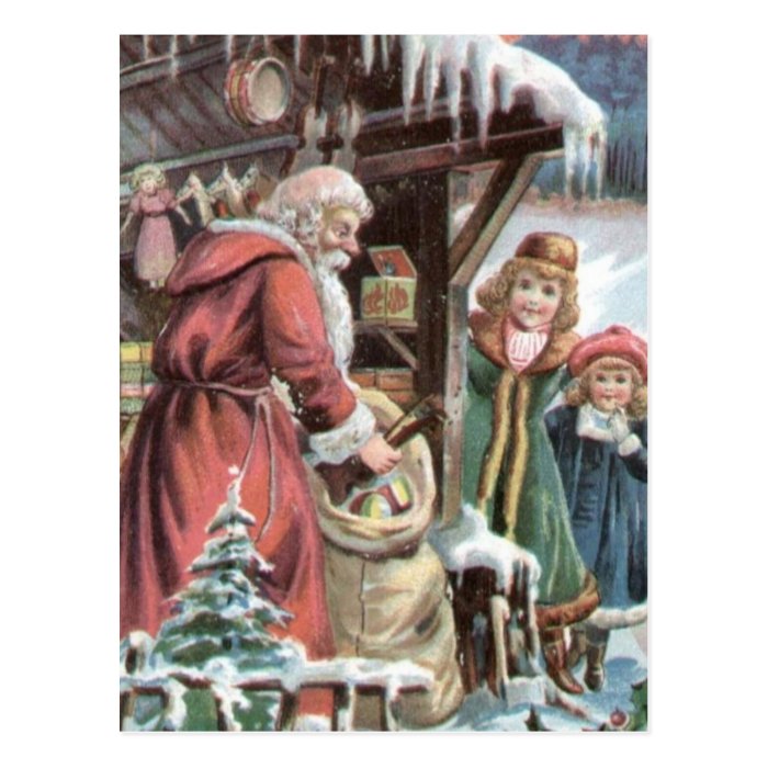 Postcard Vintage Christmas Santa