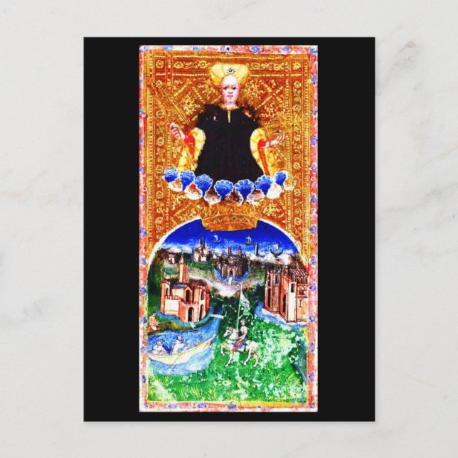 Postcard-Vintage Divination-Tarot 4 Postcard (Front)