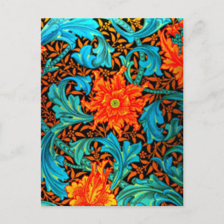 Postcard-Vintage Fabric/Fashion-William Morris 12 Postcard