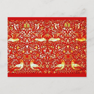 Postcard-Vintage Fabric/Fashion-William Morris 6 Postcard