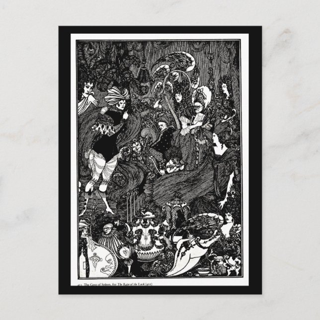 Postcard-Vintage Illustration-Aubrey Beardsley 30 Postcard (Front)