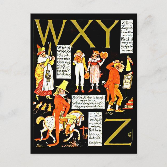 Postcard-Vintage Illustration-Walter Crane 24 Postcard (Front)