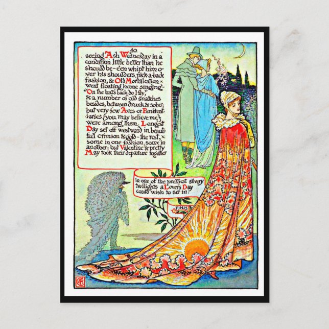 Postcard-Vintage Illustration-Walter Crane 25 Postcard (Front)