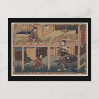 Postcard-Vintage Japanese Art-Toyokuni Utagawa 9 Postcard