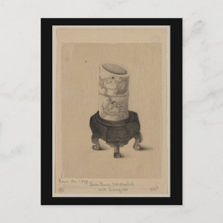 Postcard-Vintage Japanese Art-Vase 2 Postcard