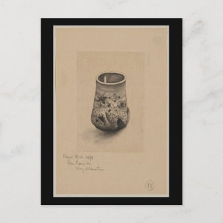 Postcard-Vintage Japanese Art-Vase Postcard