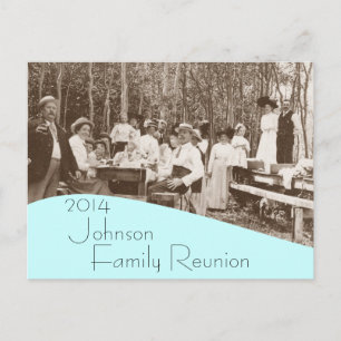 Postcard Vintage Picnic Family Reunion Invitation