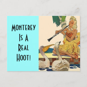 Postcard Vintage Retro Vacation Custom Hoot PC