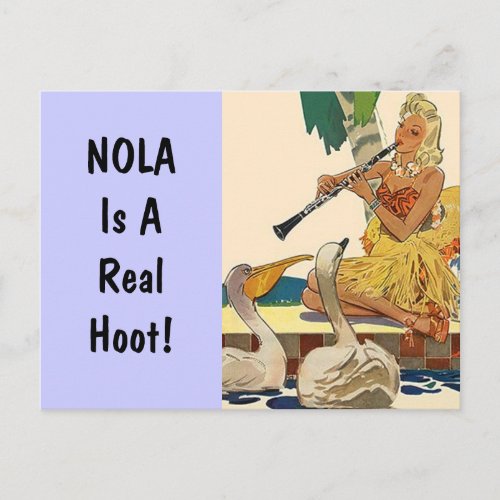 Postcard Vintage Retro Vacation NOLA is a Hoot PC