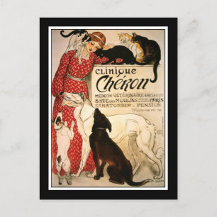 Postcard: Vintage Steinlen "Clinique Cheron" Postcard